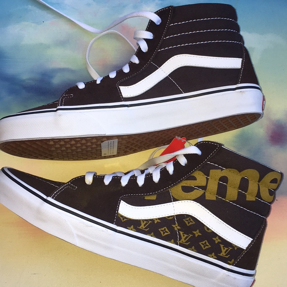 Vans Off The Wall High Tops 10.5 LV/Supreme